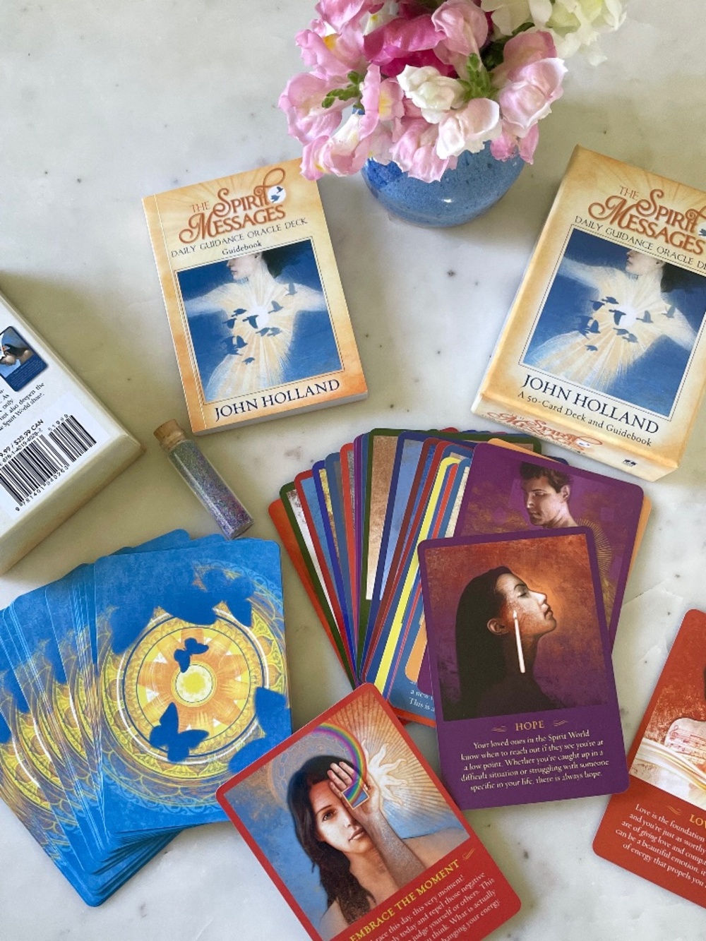 The Spirit Messages Daily Guidance Oracle Deck with Free Fairy Dust!